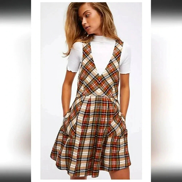Free People | Killing Time, Plaid, Tartan Mini Dress - Picture 1 of 10
